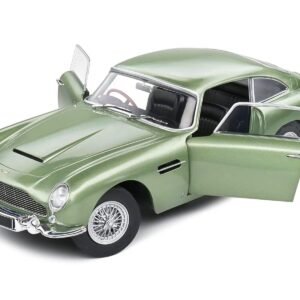 1964 Aston Martin DB5 RHD (Right Hand Drive) Porcelain Green Metallic 1/18 Diecast Model Car by Solido
