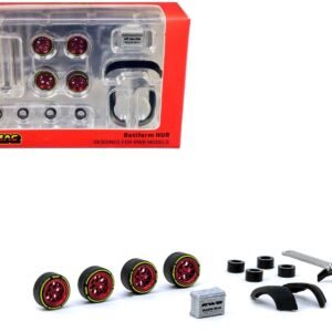 "Rotiform HUR" Wheels and Parts Designed for RWB Models for 1/64 Model Cars by Tarmac Works