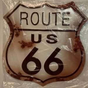 US Route 66 Sign  24 inch Round