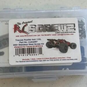 RCScrewZ  Rustler 4x4 / VXL Stainless Screw Kit