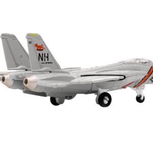 Grumman F-14 Tomcat Fighter Aircraft "VF-114 Aardvarks" and Section E of USS Enterprise (CVN-65) Aircraft Carrier Display Deck "Legendary F-14 Tomcat" Series 1/200 Diecast Model by Forces of Valor