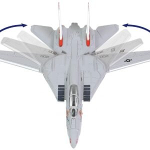Grumman F-14A Tomcat Fighter Aircraft "VF-111 Sundowners" and Section J of USS Enterprise (CVN-65) Aircraft Carrier Display Deck "Legendary F-14 Tomcat" Series 1/200 Diecast Model by Forces of Valor