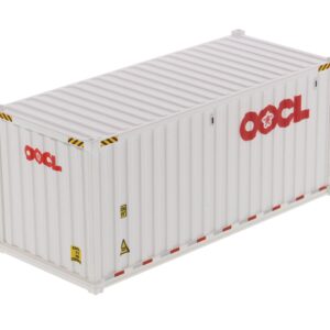 20' Dry Goods Sea Container "OOCL" White "Transport Series" 1/50 Model by Diecast Masters