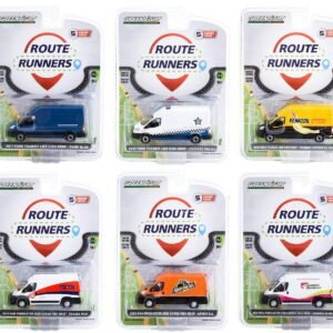 "Route Runners" Set of 6 Vans Series 5 1/64 Diecast Model Cars by Greenlight