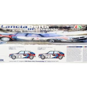 Skill 3 Model Kit Lancia Delta HF Integrale Rallye Monte Carlo (1990) 1/24 Scale Model by Italeri