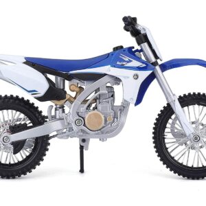 Yamaha YZ450F Blue and White 1/12 Diecast Motorcycle Model by Maisto