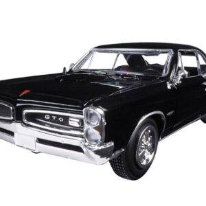 1966 Pontiac GTO Black "Muscle Car Collection" 1/25 Diecast Model Car by New Ray
